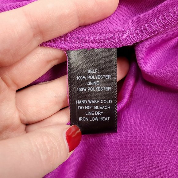 Lulus Dress Womens XL Maxi Super Starlet Magenta Lace Up Sleeveless Purple Pink - Picture 9 of 12